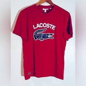 Lacoste Regular Fit Xl Crocodile Print T-shirt